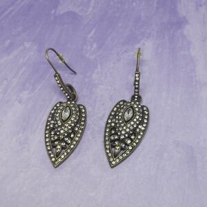 Marlyn Schiff Rounded Crystal Drop Earrings